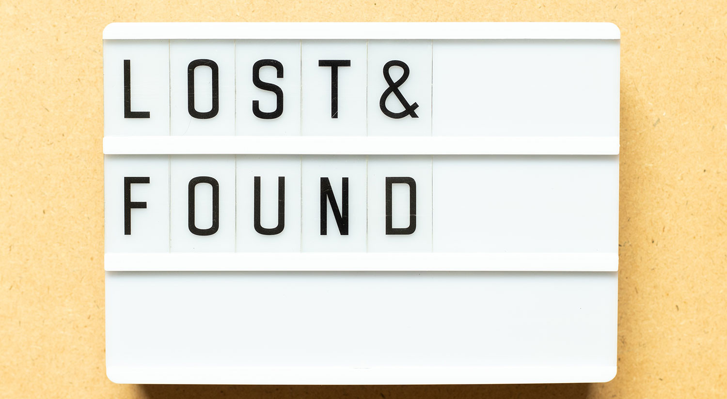 Misplaced Something? Contact Us Today
